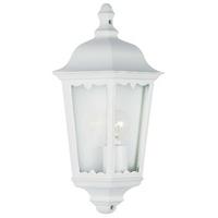 3 sided white half wall lantern - S5907