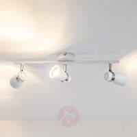 3-light Arjen LED ceiling light, white