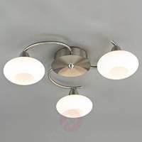 3 light led ceiling light espen matt nickel