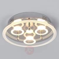 3-light glass ceiling light Lio with LED