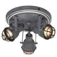 3-bulb industrial LED ceiling lamp Bente
