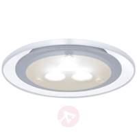 3-set LED recessed light Micro Line clear, 3000K