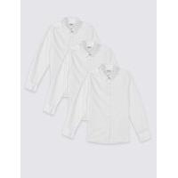 3 pack girls slim fit easy to iron blouses