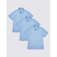3 pack boys slim fit easy to iron shirts