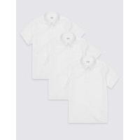 3 Pack Girls\' Slim Fit Easy to Iron Blouses