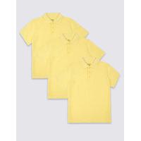 3 pack unisex pure cotton polo shirts