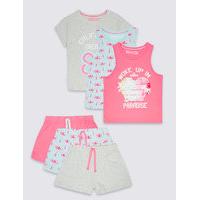 3 Pack Printed Short Pyjamas (3-14 Years)