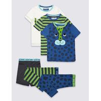 3 pack short sleeve pyjamas 9 months 8 years