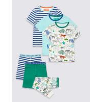 3 Pack Pure Cotton Pyjamas (9 Months - 8 Years)