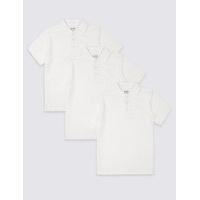 3 pack unisex pure cotton polo shirts