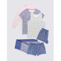 3 Pack Cotton Assorted Pyjamas with Stretch (3-16 Years)