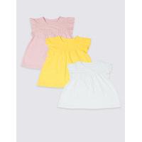 3 Pack Pure Cotton Tops (3 Months - 5 Years)
