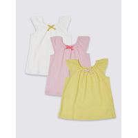 3 pack pure cotton tops 3 months 5 years