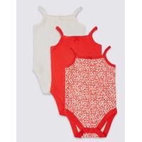 3 Pack Pure Cotton Bodysuits