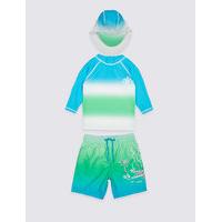 3 Piece Printed Swim Outfit (0-5 Years)