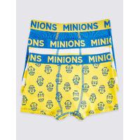 3 pack despicable me minions cotton trunks with stretch 2 16 years