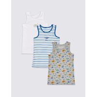 3 Pack Pure Cotton Vest (1-10 Years)