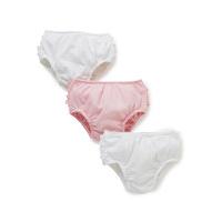 3 Pack Pure Cotton Frilled Knickers