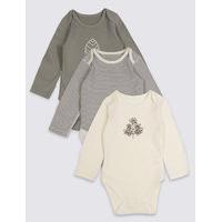 3 Pack Pure Cotton Baby Organic Bodysuits