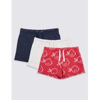 3 Pack Cotton Rich Shorts (3 Months - 5 Years)