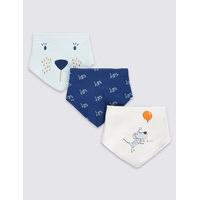 3 Pack Pure Cotton Dribble Bibs