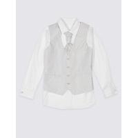 3 Piece Waistcoat & Shirt with Cravat Outfit (3-14 Years)