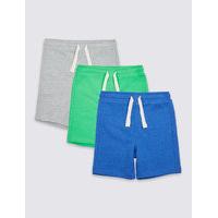 3 Pack Cotton Rich Shorts (3 Months - 5 Years)