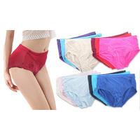 3-Pack of Women\'s Embroidered Briefs - 4 Colour Sets, 4 Sizes