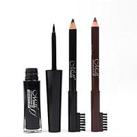 3 Pcs/Set Eyebrow Pencil Liquid Eyeliner Waterproof Anti-Perspiration Cosmetics