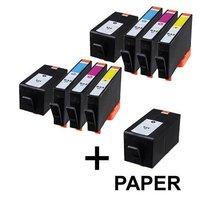 3 x HP 934XL (Black) and 2 x HP 935XL Colour Set Remanufactured Cartridges + 1 Free Paper