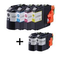 3 x Black Brother LC227XLBK and 1 x Colour set Brother LC225XLC/M/Y (Compatible) Inks