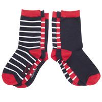 3 Pack Po.p Stripe Kids Socks - Blue quality kids boys girls