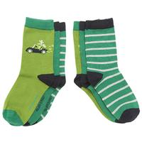 3 Pack Kids Socks - Green quality kids boys girls