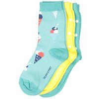 3 Pack Kids Socks - Turquoise quality kids boys girls