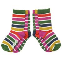 3 pack pop rainbow stripe kids socks white quality kids boys girls