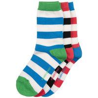 3 Pack Kids Socks - Blue quality kids boys girls