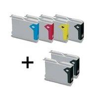 3 x (LC1000BK) Black and 1 x Col...