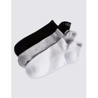 3 Pack Cotton Rich Trainer Liner Socks (3-16 Years)