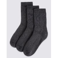 3 Pack of Cotton Blend Thermal Socks with Freshfeet (3-16 Years)