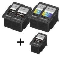 3 x Black Canon PG-540XL and 2 x Colour Canon CL-541XL (Remanufactured)