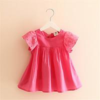 3 6 y girls summer ruffle dress cartoon cute cotton o neck short sleev ...