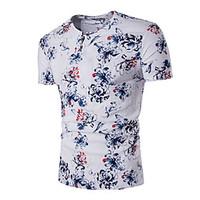 3 colors M-3XL Hot Sale Men\'s Casual/Daily Simple Spring Fall T-shirtSolid Print Round Neck Short Sleeve Cotton