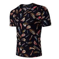 3 colors M-3XL Hot Sale Men\'s Casual/Daily Simple Summer T-shirtSolid Print Round Neck Short Sleeve Cotton