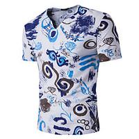 3 colors M-3XL Hot Sale Men\'s Casual/Daily Simple Spring Fall T-shirt Solid Print Round Neck Short Sleeve Cotton