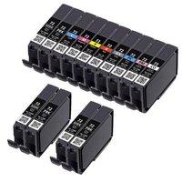 3 x (PGI-72MBK/PBK) Black and 1 x Colour Set (PGI-72C/M/Y/R/GY/PC/PM/CO) Canon Compatible Cartridges