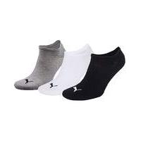 3 pair puma invisible sneaker socks