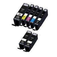 3 x Canon PGI-550PGBKXL Black and 1 x Colour Set CLI-551BK/C/M/YXL Compatible Cartridges