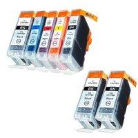 3 x Black BCI-3eK and 1 x Colour Set (BCI-6K/C/M/Y) Canon Compatible Cartridges