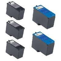 3 x Black Dell M4640 and 2 x Colour Dell M4646 (Remanufactured) + 1 Free Paper