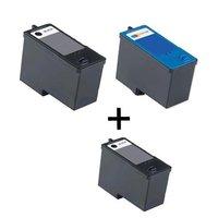 3 x black dell j5566 and 2 x colour dell j5567 remanufactured 1 free p ...